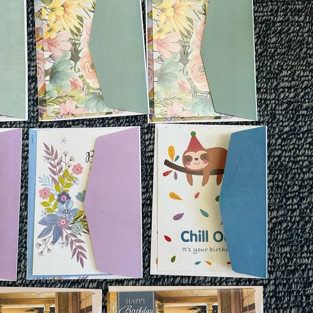 New 20 of different brand of Happy Birthday’s cards with envelopes.